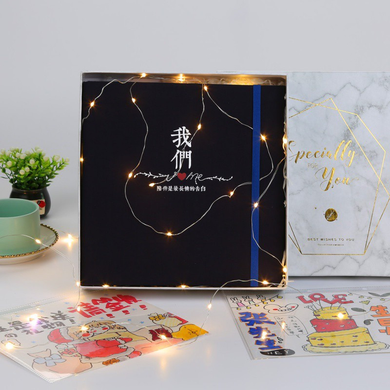 抖音定制diy手工相册生日情侣纪念手绘画本册相册本