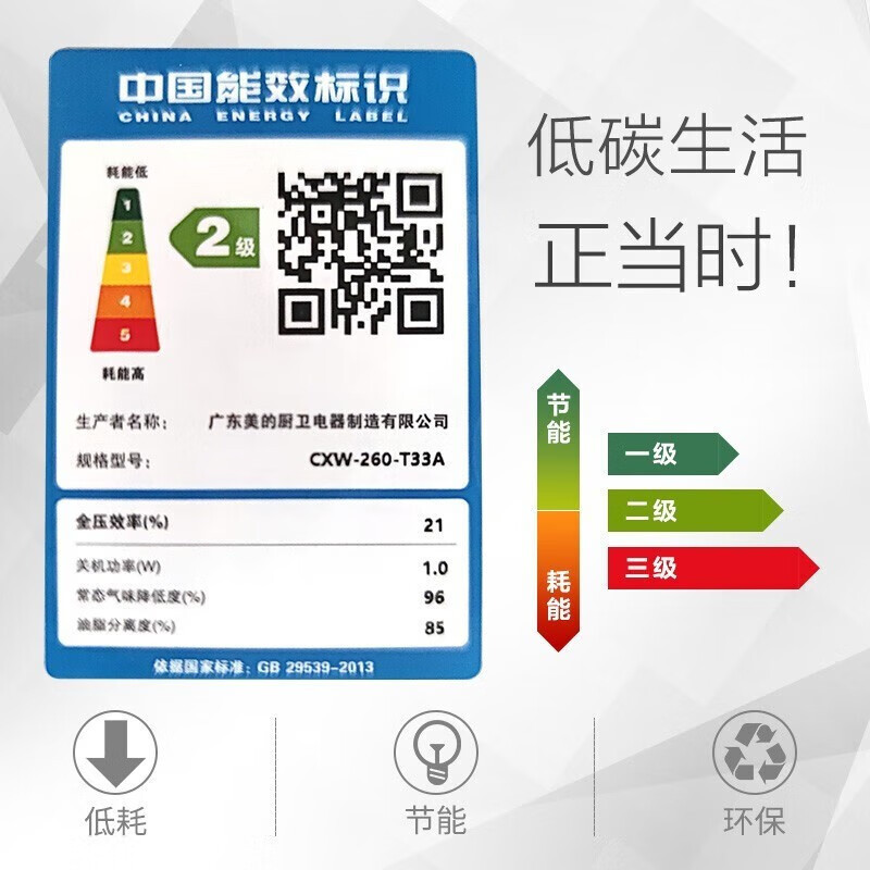 美的(Midea) 家用抽油烟机19立方大吸力欧式顶吸排烟机智感干洗触屏易操作吸油烟机CXW-260-T33A高清大图