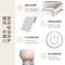 美的(Midea)折叠踢脚线取暖器家用IP24级防水大面积移动地暖器暖脚神器 [遥控折叠]HDU20VR
