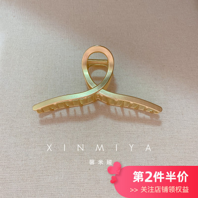 金属发夹后脑勺洗澡抓夹顶夹简约头发夹子女气质盘发马尾发卡发饰 小号