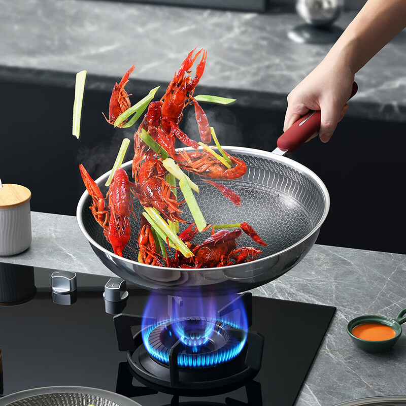西屋Westinghouse 双花炒锅32CM WSCG32A高清大图
