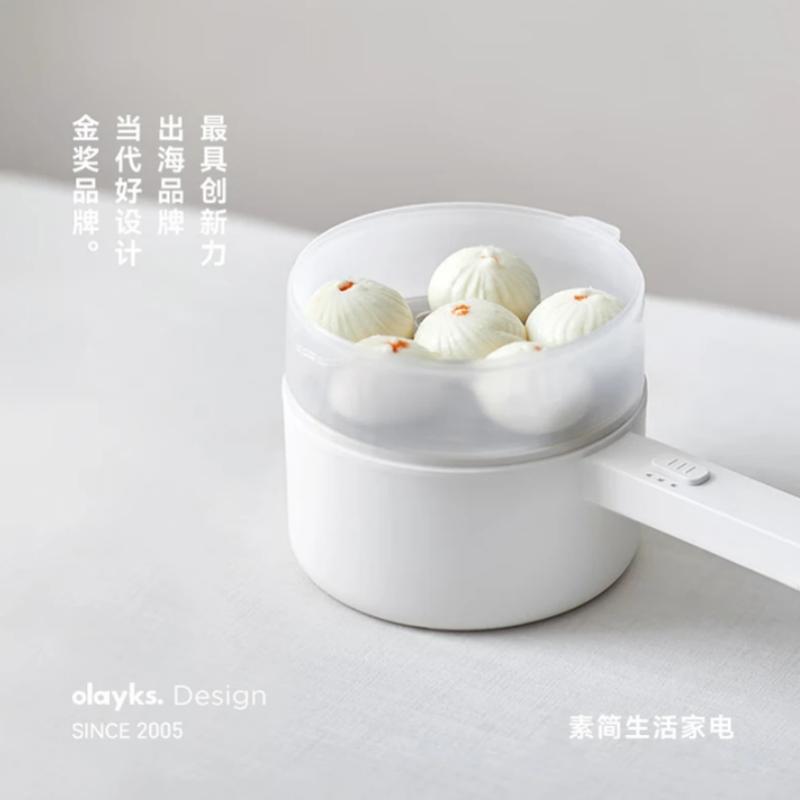 olayks. 立时1.5L电煮锅 带蒸笼OLK-LP-16 DZG00402LP