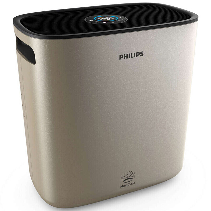 飞利浦（PHILIPS）空气加湿器 家用办公室静音落地上加水 卧室孕妇婴儿加湿器4L大容量 香槟金HU5931/00