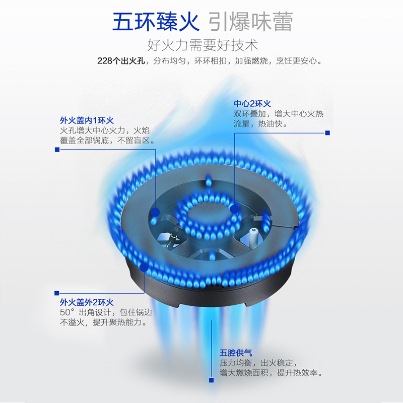 法迪欧(Fardior)台嵌两用燃气灶JZT-2B901钢化玻璃面板 天然气 5.2千瓦大火力