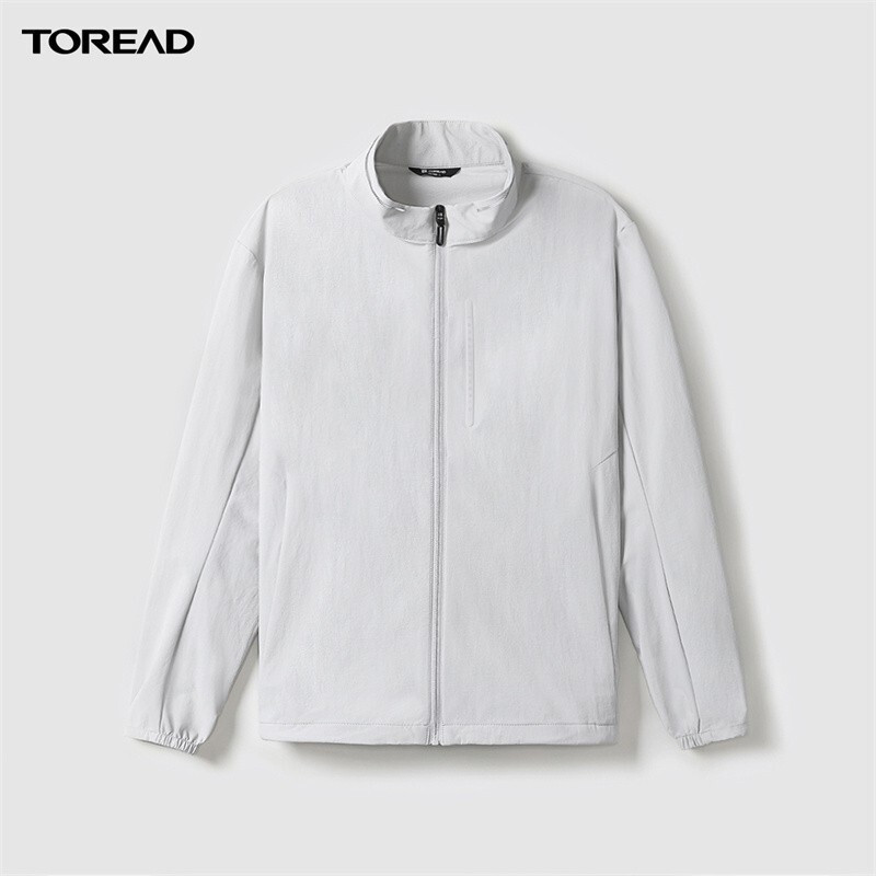 探路者徒步外套男春夏季户外风衣男式户外弹力防风运动上衣外套TAEK81205