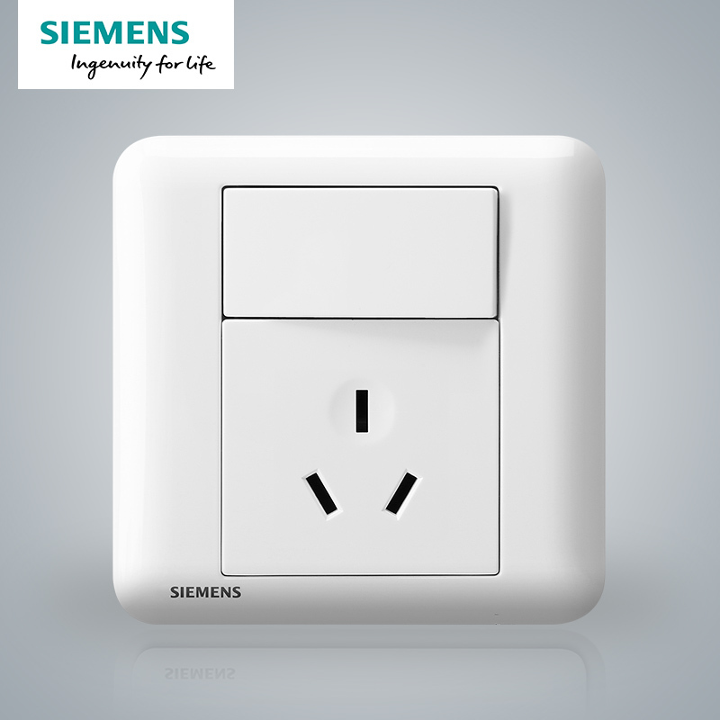 西门子(SIEMENS)开关插座 皓睿玉釉白系列一开16A三孔空调插座5UB01933NC01