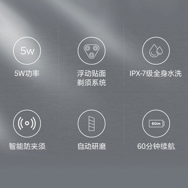 博锐(POREE)博锐剃须刀PS163博锐电动剃须刀男士刮胡刀充电便携式三刀头胡须剃胡子全身水洗干湿双剃中秋节礼物高清大图