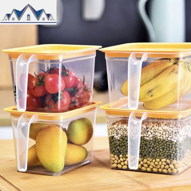 冰箱收纳盒水果零食密封保鲜盒杂粮储物盒干货收纳盒厨房收纳 三维工匠图片