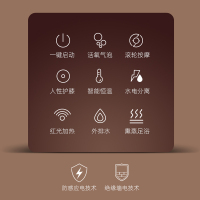 傲盛(AOSHENG) A6标准款 足浴器滚轮按摩器气泡熏蒸洗脚盆泡脚桶 漏电保护 家用恒温加热养生智能足疗机