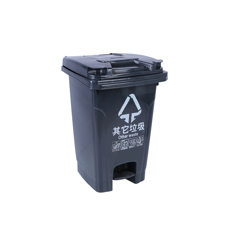 苏识 yj-a084 60升 分类脚踏垃圾桶 (计价单位:个) 灰色