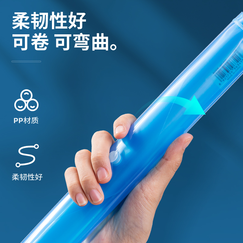 得力deli10只A4透明文件袋防撕防水多隔层设计轻便耐用资料袋8308高清大图