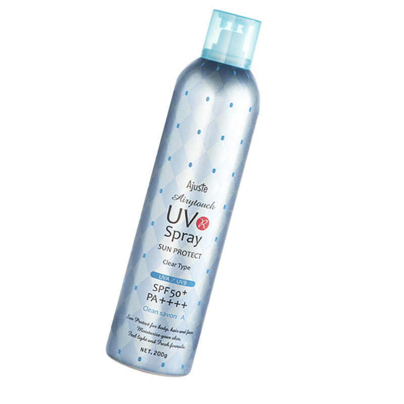 日本Ajuste爱伽丝 防晒/隔离喷雾脸全身防水防紫外线320ml淡香型SPF50 PA++++ 防晒隔离 各种肤质通用