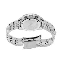 SEIKO 男表 Essentials三眼计时圆盘钢带商务运动石英表 七夕情人节礼物