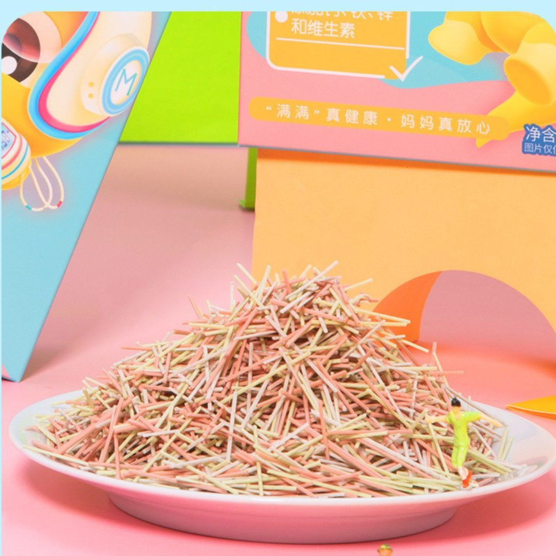 秋田满满有机婴幼儿牛肉番茄碎碎面160g 宝宝面条有机营养果蔬面辅食儿童营养细面条