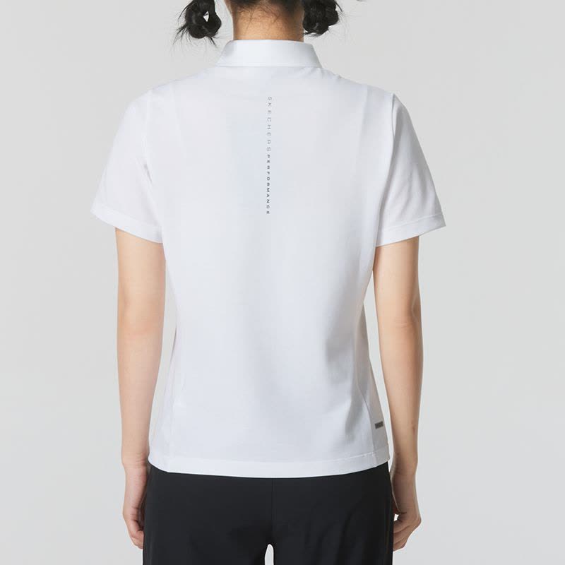 Skechers斯凯奇女子新款简约运动翻领POLO衫针织短袖T恤P223W063-0019 ZP图片