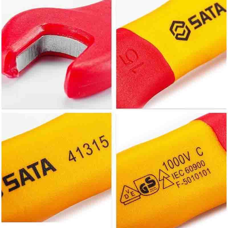 世达(SATA)41319 VDE绝缘开口扳手19MM(单位:个)高清大图