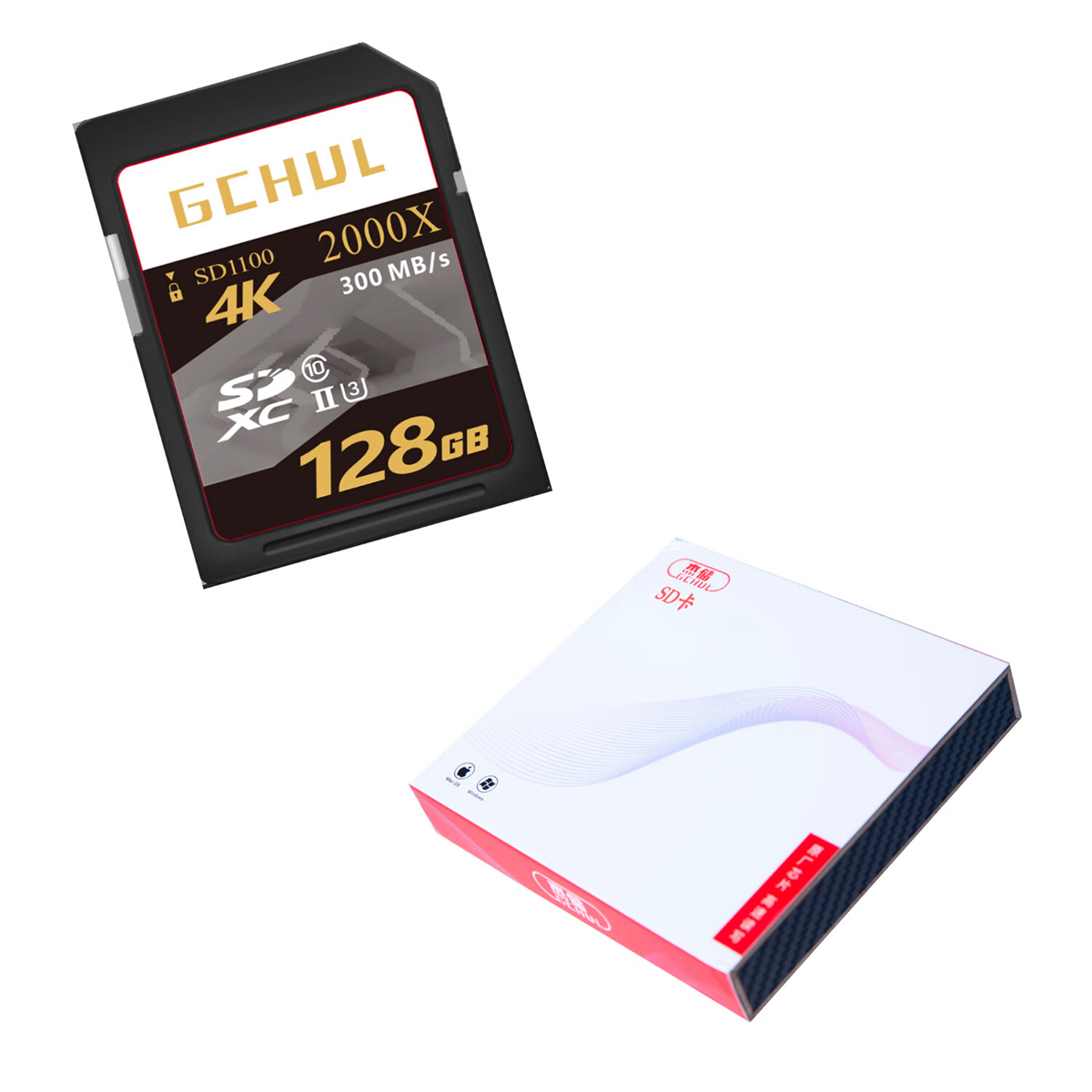 杰储(GCHUL) SD1100 128G SD卡 存储卡 (计价单位:张) 灰色高清大图