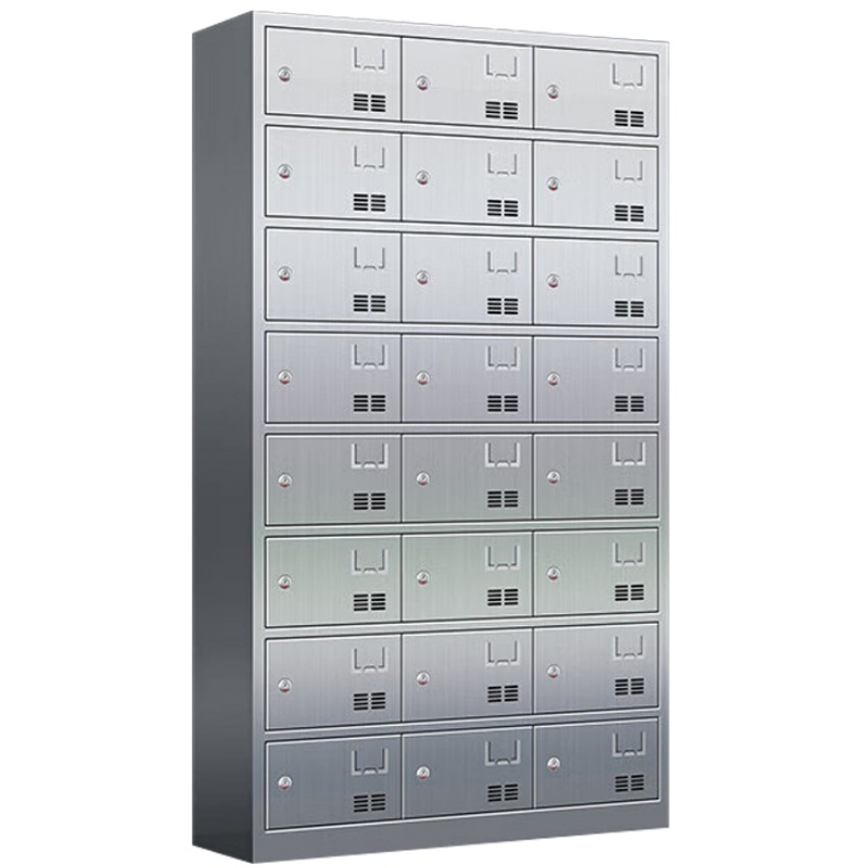 攸形不锈钢餐盘柜24门钥匙款1025*400*1800mm台