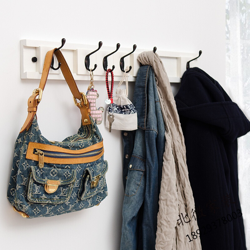 客厅家居楠竹质实木墙上衣帽架壁挂衣钩后挂衣架墙壁可移动衣服挂钩