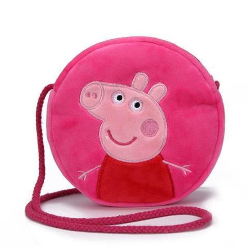 幼儿园宝宝小书包可爱娃娃kt猫小猪佩奇米奇毛绒儿童包卡通背包886