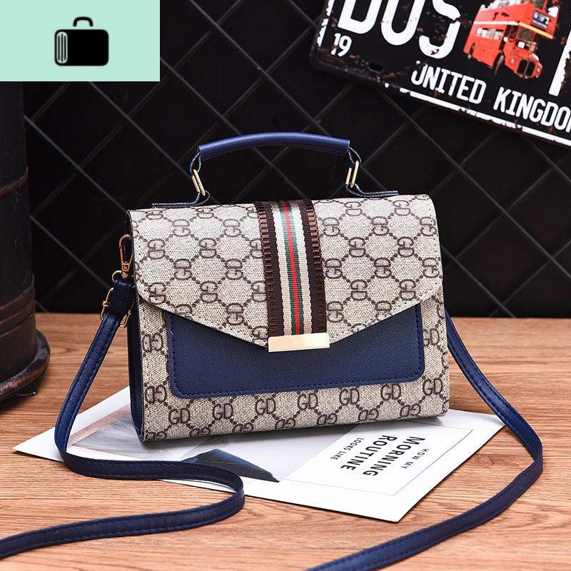 春夏上新小包包2020新款潮韩版女包女士手提包时尚百搭单肩斜挎包NEWLAKE 宝蓝-GD-wlp