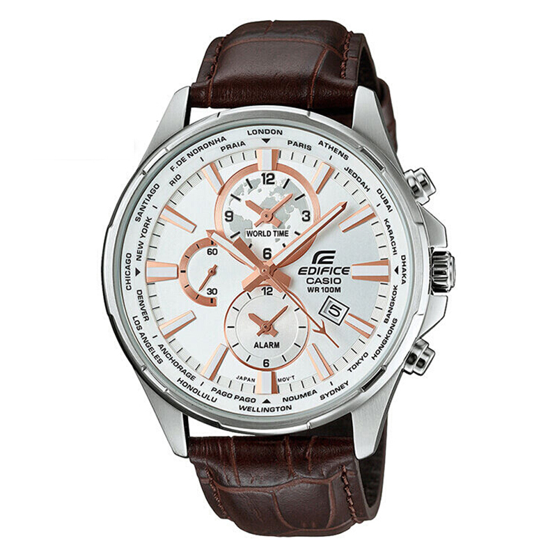 卡西欧(CASIO)男士edifice系列手表 日韩品牌商务石英表男 EFR-304L-7A