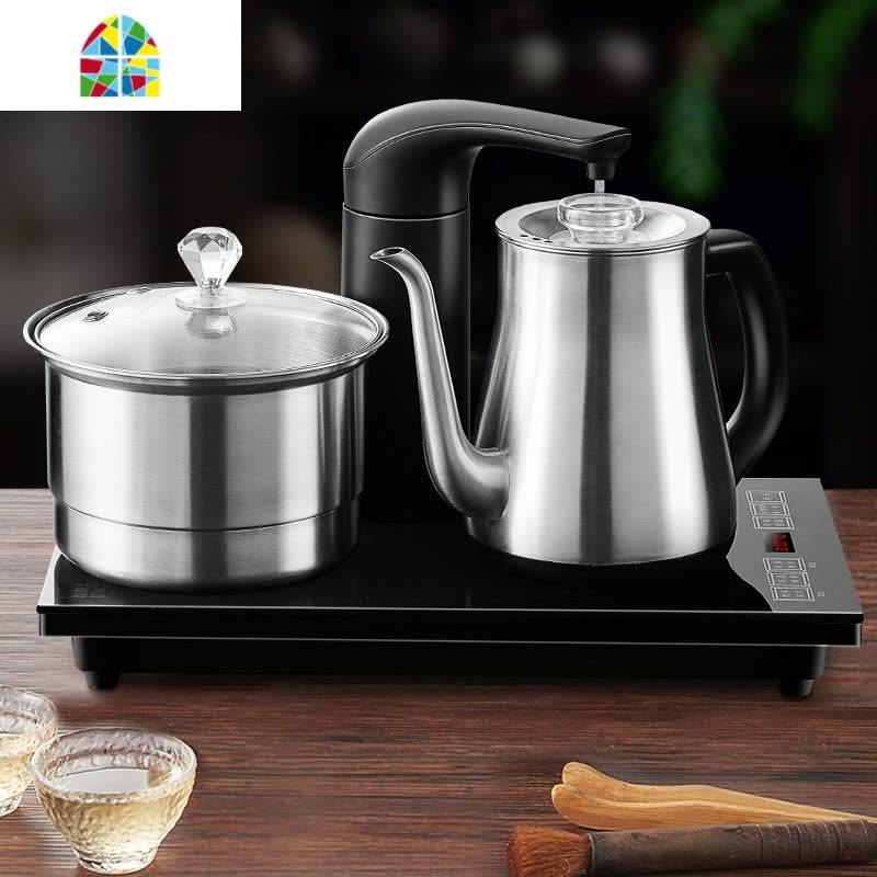 全自动上水电热水壶电茶炉茶台烧水壶泡茶专用烧茶器具电磁炉套装 FENGHOU图片