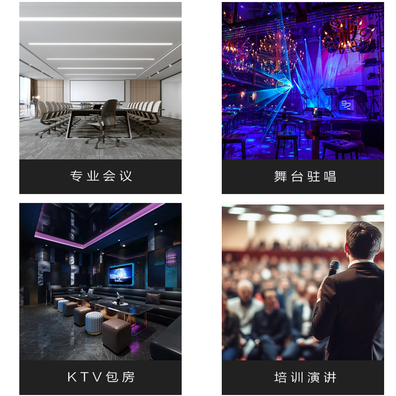 惠度(HuiDu)MA-04S专业无线调频U段话筒一拖四会议培训舞台麦克风手持款高清大图