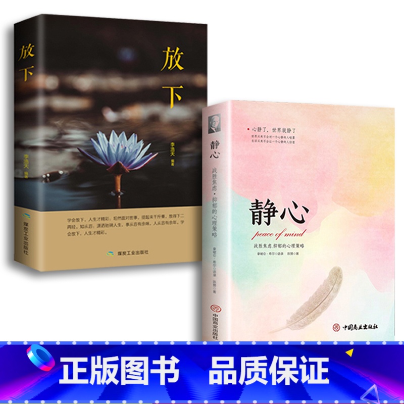 默认规格 【正版】放下+静心人生哲学通俗读物不抱怨的爱上生命中的青春励志书籍书做心灵鸡汤正能量心态哲学哲理书籍樊登 全2