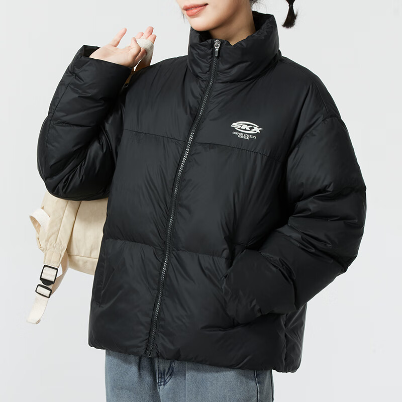 斯凯奇(Skechers)女装新款运动户外保暖羽绒服时尚潮流舒适休闲外套P424W231-0018 ZP