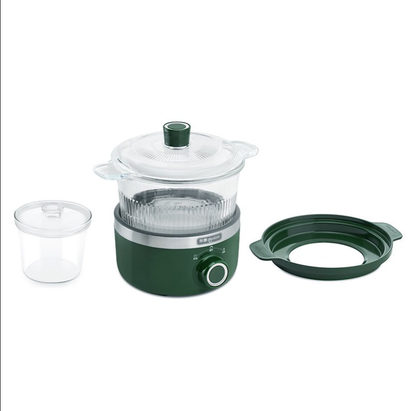 东菱(Donlim)DL-9002电炖锅(森野绿)煲汤燕窝隔水炖盅养生隔水炖锅BB煲汤小锅玻璃电炖锅食补养颜高清大图