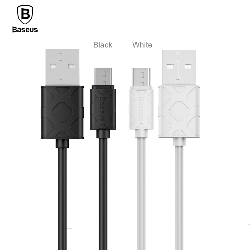 倍思（Baseus）1m 安卓数据线 MICRO USB 2. 0快充 华为 三星 小米 OPPO 魅族电源线等 白色
