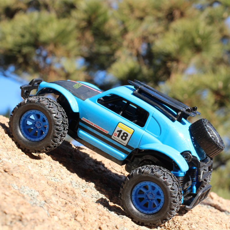 儿童合金汽车模男孩小汽车模型惯性越野车跑车仿真回力宝宝玩具车