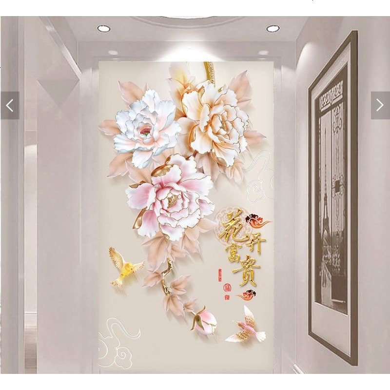 富贵花开 满钻钻石画 贴钻十字绣钻石绣 点钻粘砖石画2新款客厅