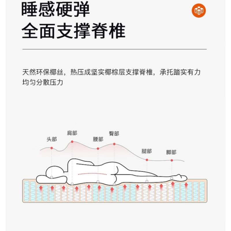 钢制营房营具配套军绿布套3CM加厚椰棕床垫图片