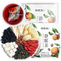 福东海 静眠茶官方旗舰店药材酸枣仁百合茯苓枸杞晚安茶包泡水
