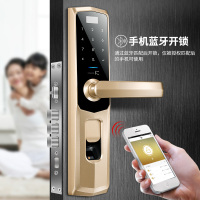兴印XINGYIN-金指码云智能指纹锁i5 木门防盗门适用电子门锁密码锁智能锁 红古铜