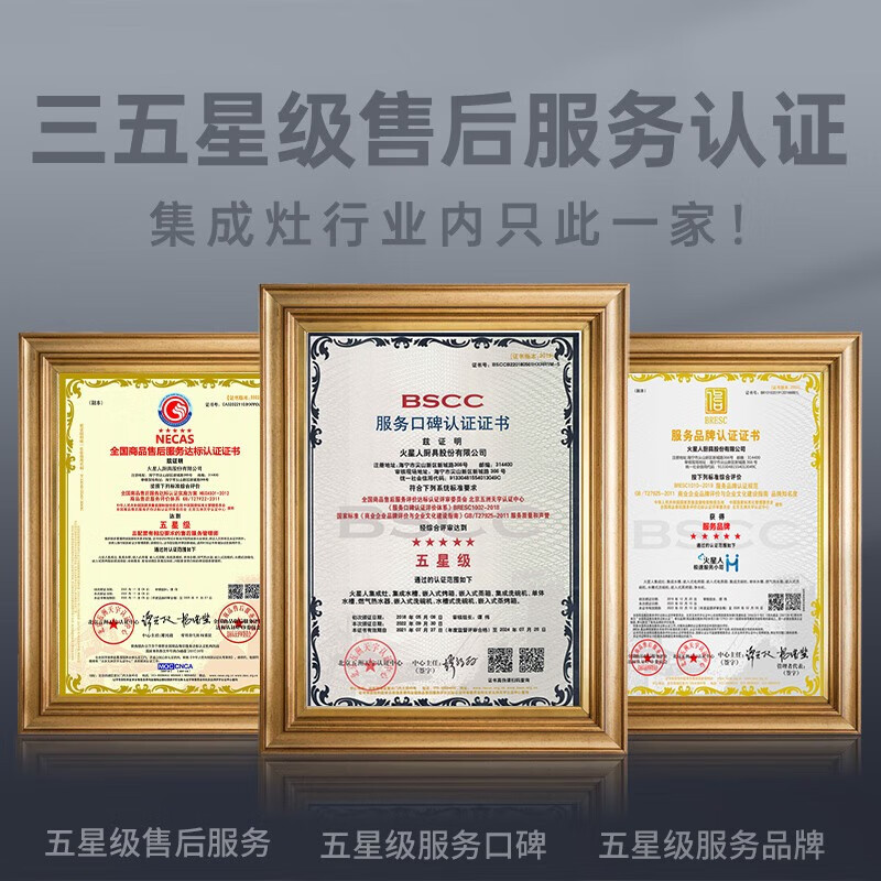 [热卖新品]火星人集成灶ET25BC天然气右排烟蒸烤炸一体集成灶