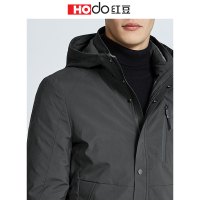 HODO红豆男装 男士羽绒服外套 2018冬季新款商务休闲连帽保暖加厚羽绒服