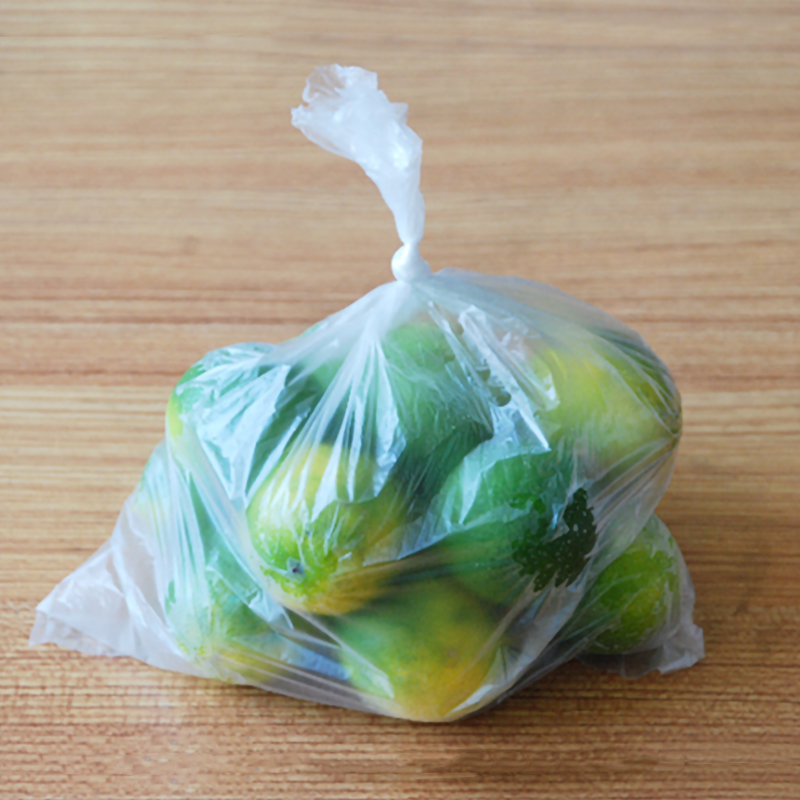 妙洁一次性保鲜袋中号食品袋增厚厨房袋断点式大号连卷袋水果3卷1卷大号+2卷特大高清大图