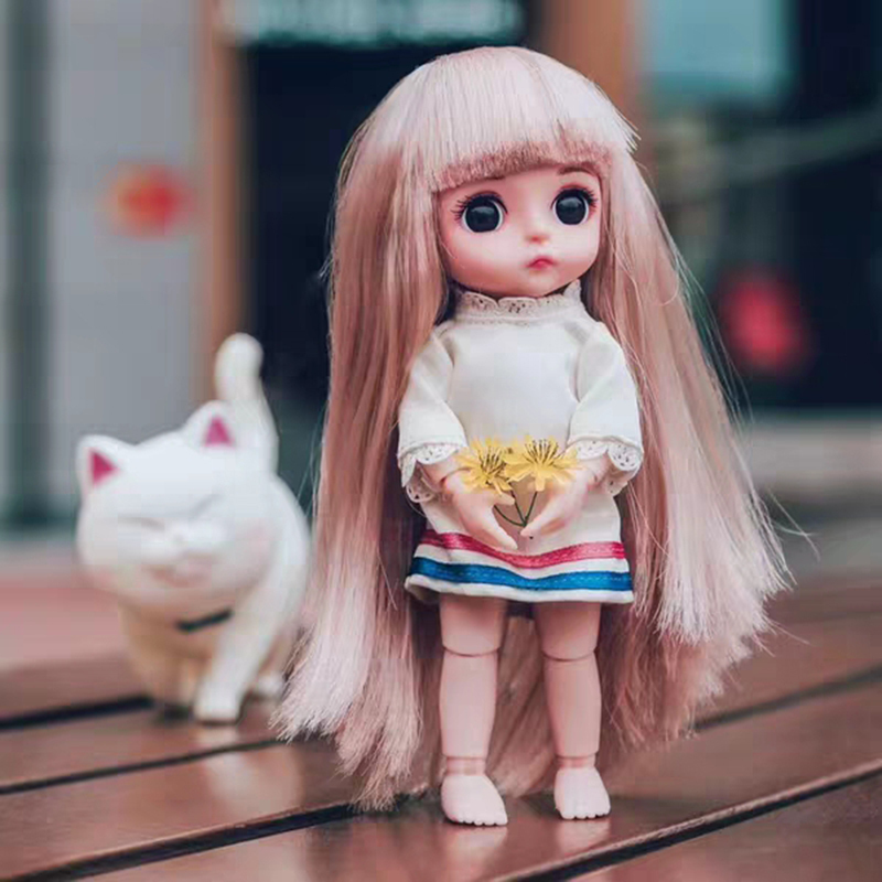 芭比丹路女单个精致仿真可爱套装女孩公主12关节3d娃娃人偶娃娃