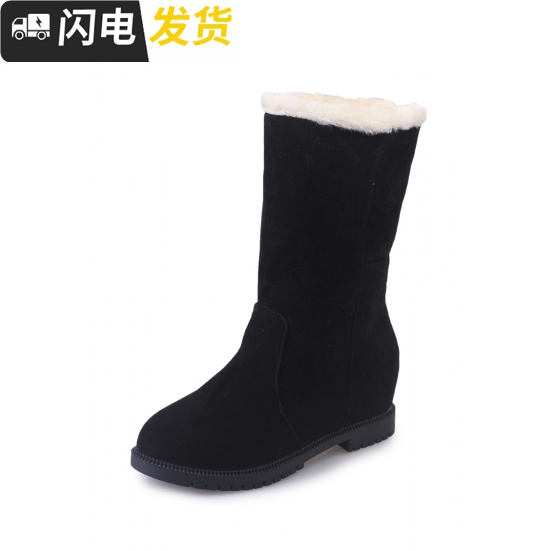 2022欧美秋冬季新款学生雪地靴厚底保暖短筒大码防滑女鞋fw启如休闲鞋休闲鞋