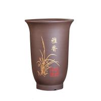 【特惠】自产宜兴精品紫砂盆大口径兰花盆多肉花盆君子兰盆栽陶瓷盆景花盆