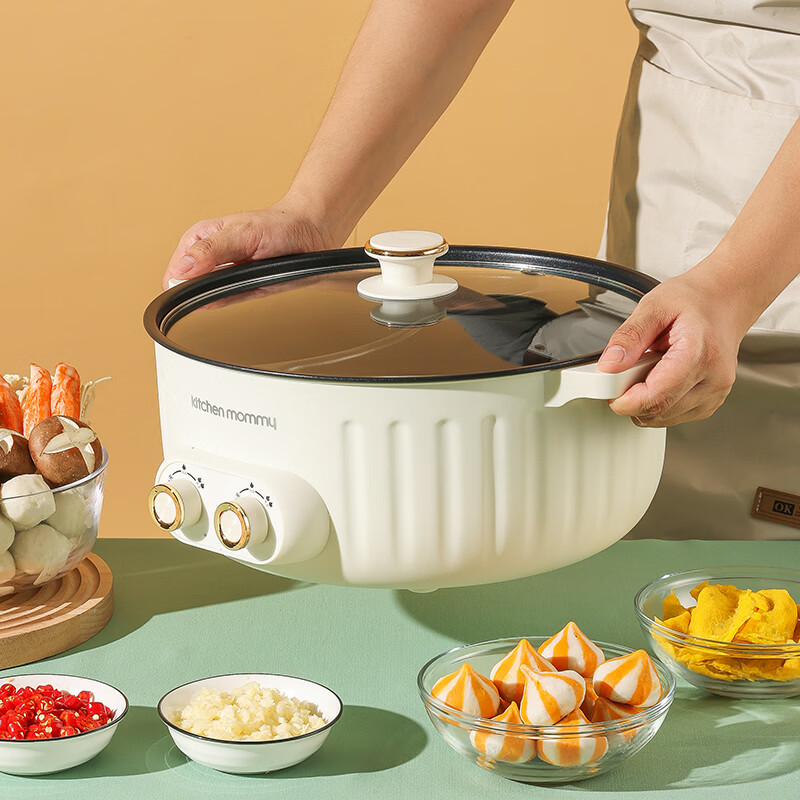 厨创妈咪鸳鸯锅电火锅多用途锅电煮锅电锅一体多功能锅KT-DHG-005高清大图