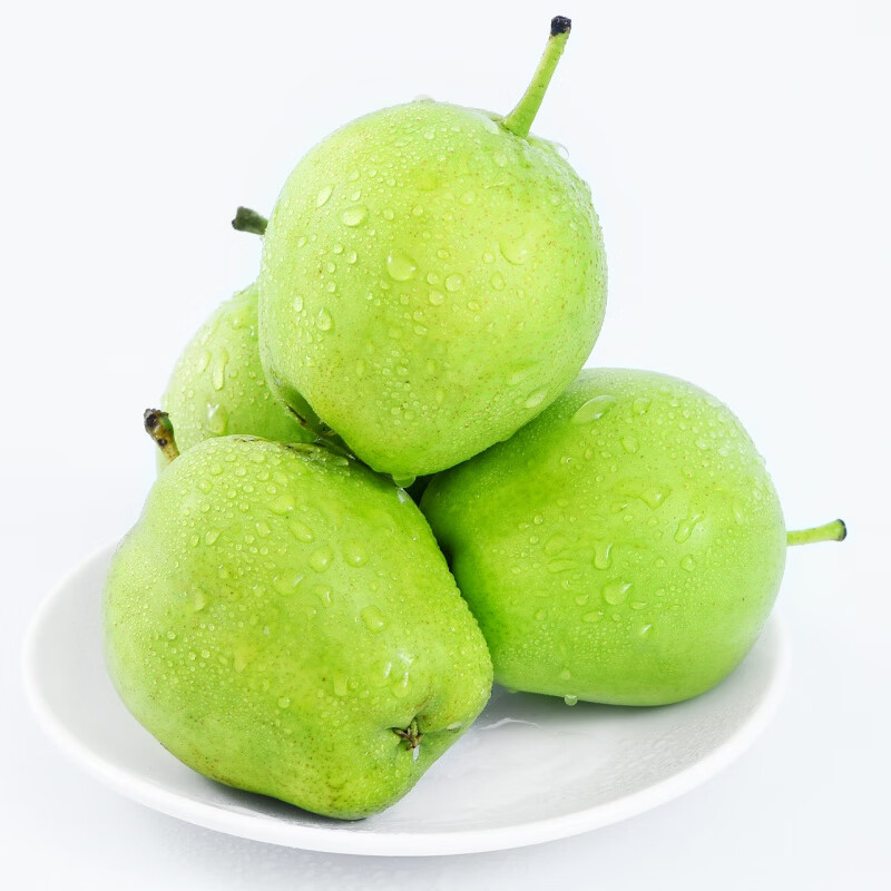 鲜木 陕西早酥梨 新鲜青皮梨 应季时令水果脆甜多汁现摘孕妇水果 脆甜