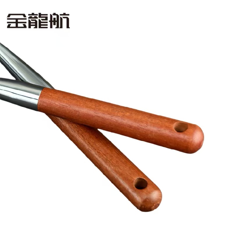金龙航 不锈钢木柄汤勺/个高清大图