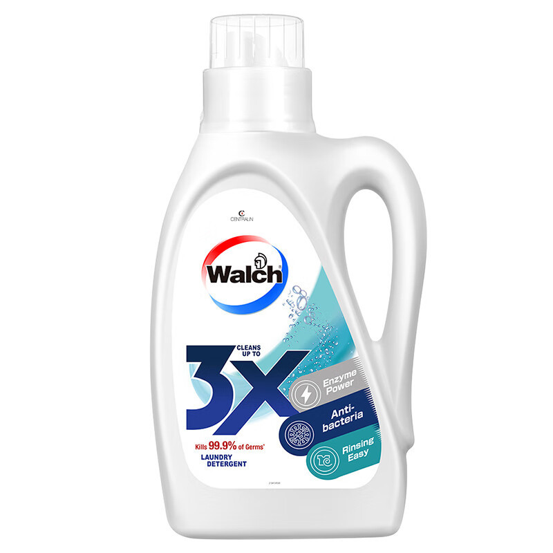 威露士3X原味洗衣液1L*2瓶赠手洗洗衣液500ml 深层去污机洗手洗内外衣裤除螨去渍