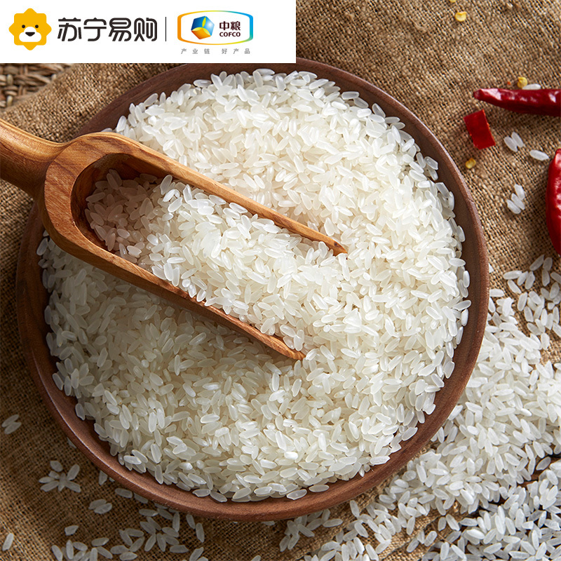 中粮 初萃(CHUCUI)生态五常香米5kg 东北大米10斤 一级粳米 生态五常大米 袋装长粒米