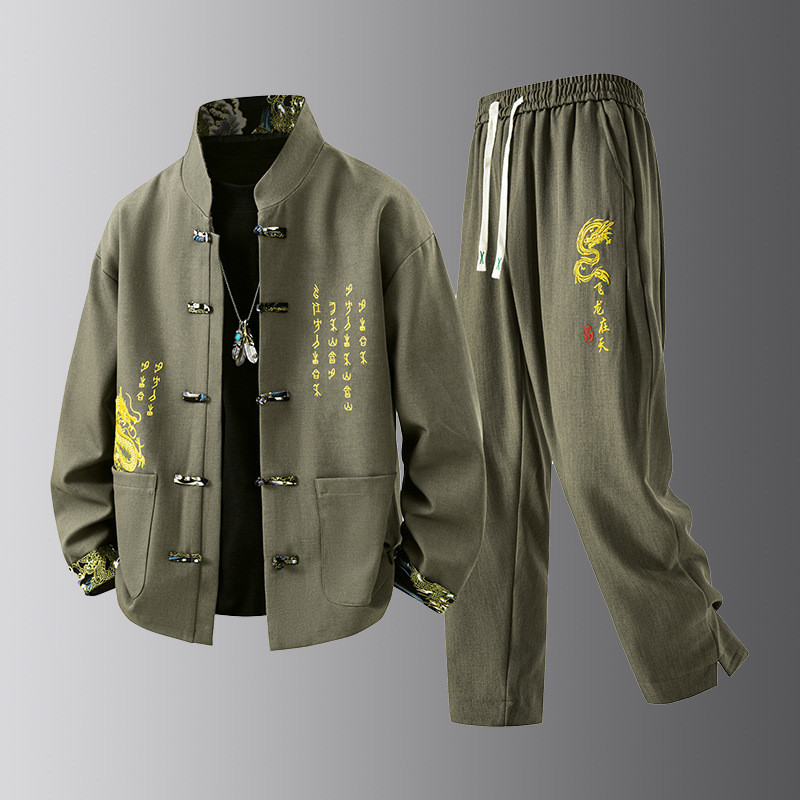2025年男士春秋季国风经典时尚休闲百搭套装潮流百搭柔软亲肤高清大图