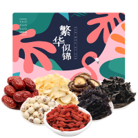 姚朵朵 繁华似锦1204g 干货礼盒 银耳紫菜小香菇 节日礼品